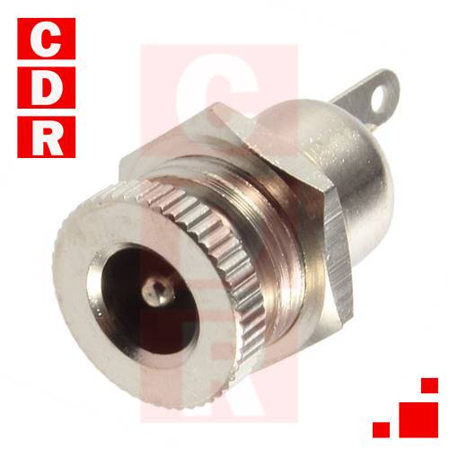 JACK 2.1MM DC HUECO P/CHASIS S/CORTE METALICO OEM