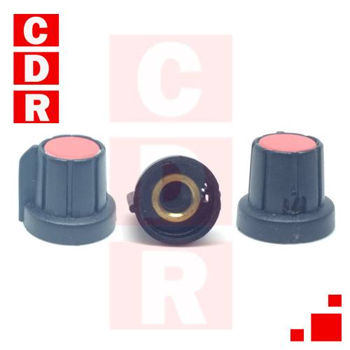 PERILLA (D=17:H=14) BUJE DE BRONCE, TAPA ROJA