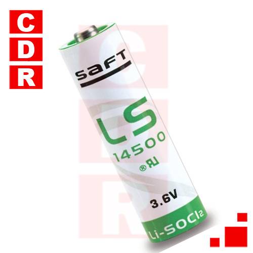 PILA DE LITIO 3.6V LS14500 SAFT 2.6AH MEDIDA AA SAFT