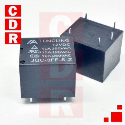 JQC-3FF-S-H RELAY 12VDC 10A TONGLING