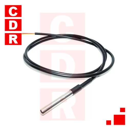 SENSOR DIGITAL DE TEMPERATURA DS18B20 C/CABLE SUMERGIBLE 2MT + SENSOR DIGITAL DE TEMPERATURA DS18B20 PARA AURDUINO PIC Y AVR
