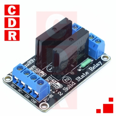 MODULE 2 RELAYS OPTOCOUPLED 5V BORNERA ARDUINO