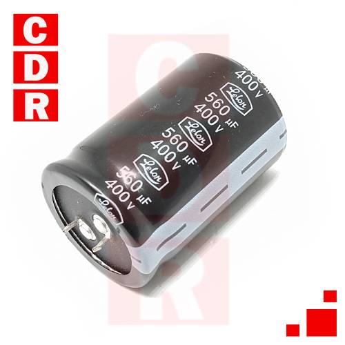 CAP. ELECTR. BLINDADO 560UF 400V 105ºC SNAP-IN 35X52 LELON