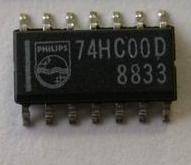 74HC00DR CMOS QUAD 2-INPUT POSITIVE NAND-GATES SOIC-14 CASE