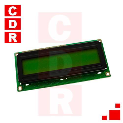 DISPLAY LCD (16X1) 80 X 36 X 12,7MM LED BACKLIGHT
