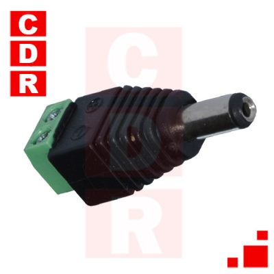PLUG DC 2.1MM CON BORNERA