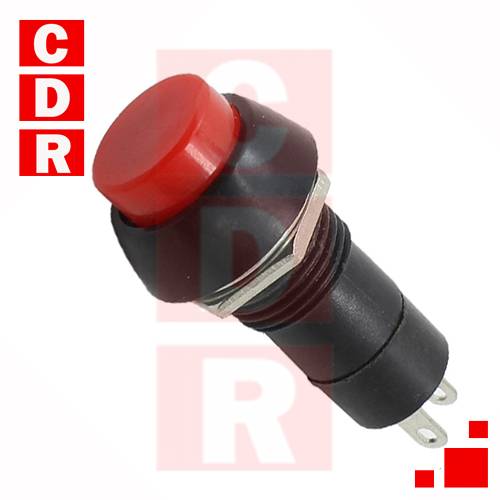 PULSADOR NORMAL ABIERTO VERDE METALICO 2A 250V 19MM