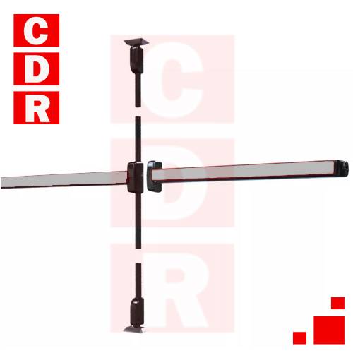 BARRAL ANTIPANICO LINEA TOUCH GRIS T-300-04 SIN ACCESO DOBLE JAQUE