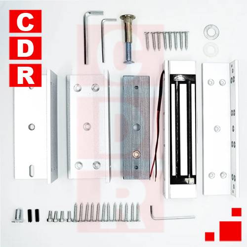 KIT CERRADURA ELECTROMAGNETICA 12V 300 CONTROL ACCESO SETM 180