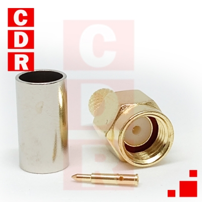 SMA MACHO P/CRIMP RG-58