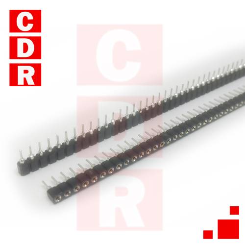 TIRA DE PINES HEMBRA SIMPLE (1X40) .1 TORNEADA