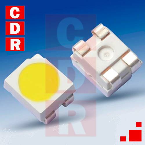 LED SMD (3528) 3 CHIPS, 3000MCD 120°, ROJO 625NM
