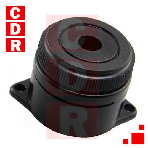 BUZZER 12VDC (3-24V) SLOW TONE -90DB/30CM FREQUANCY 3.7KHZ DIAM: 29.5MM HIGH 24.5MM