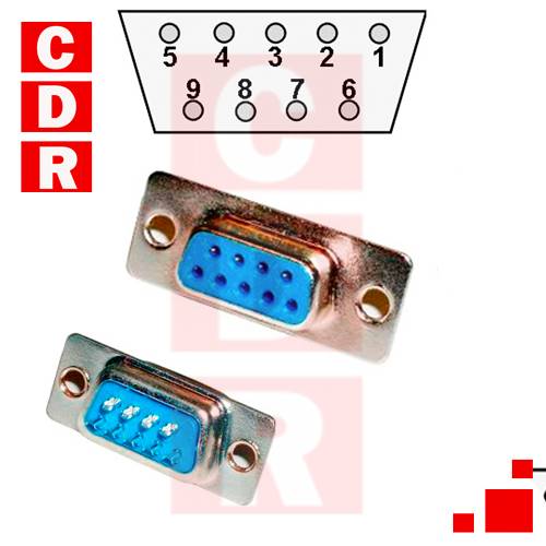 DB9 HEMBRA 9 CONT. P/CABLE