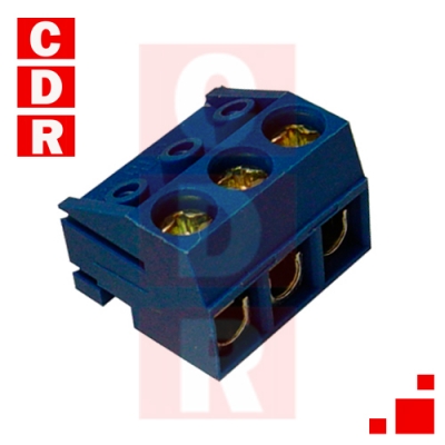 BORNERA APILABLE 3 POLOS 10A 300VAC P/TIRA DE PINES