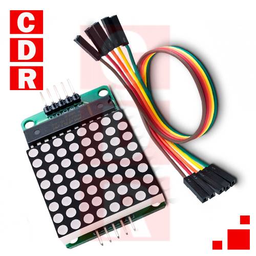 MODULE DISPLAY MATRIX POINTS 64 LEDS MAX 7219 ARDUINO ARM PIC