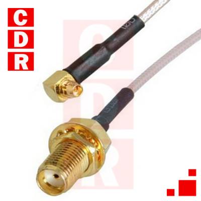 ANTENNA ADAPTER SMA FEMALE TO MCX MALE RG316 CABLE 10CM