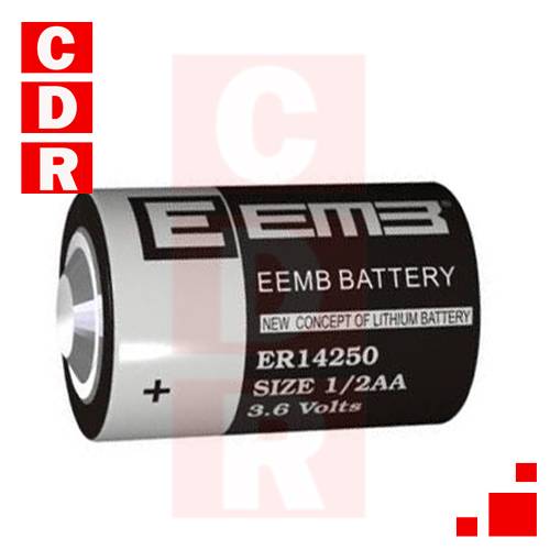 PILA DE LITIO 3.6V 1/2 AA S/TERMINALES LS14250 SAFT