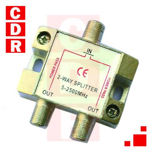 DERIVADOR PLUS 2VIAS P/TV 5-2500MHZ