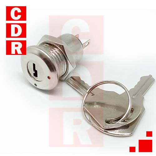INTERRUPTOR CON LLAVES KEYLOCK SWITCH ON/OFF TIPO PC PLANA