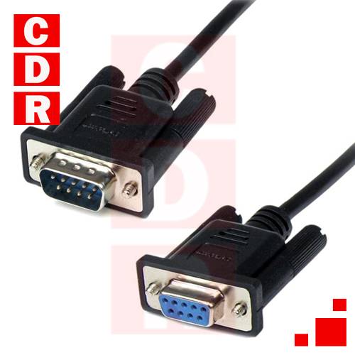 CABLE ARMADO RS232 MACHO DB9-HEMBRA DB9 1.80 MTS