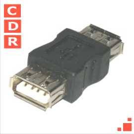 ADAPTADOR USB TIPO A HEMBRA HEMBRA