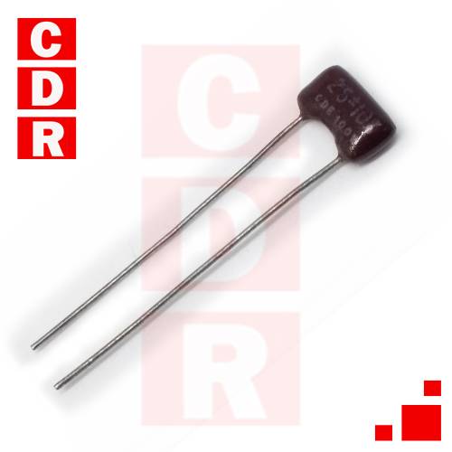 CAP. MICA-PLATA 25PF 100V