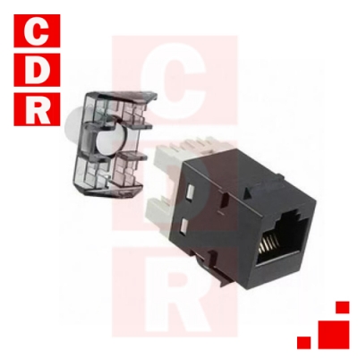 RJ45 HEMBRA CAT-6 SL NEGRO COMMSCOPE