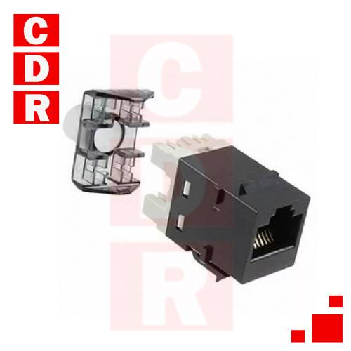 RJ45 HEMBRA CAT-6 SL NEGRO COMMSCOPE