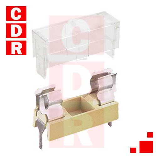 PORTAFUSIBLE P/CI 20X5MM C/TAPA