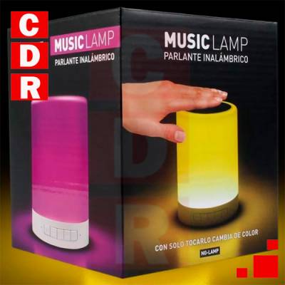 PARLANTE LAMP MUSIC (NG-LAMP) NOGANETPORTATIL/ LAMPARA LED COLORES/ BLUETOOTH 2.1/ EDR/ 3W/ LED TOUCH/ PLUG 3.5MM/ USB/ MANOS LIBRES/ CONTROL DE VOLUMEN