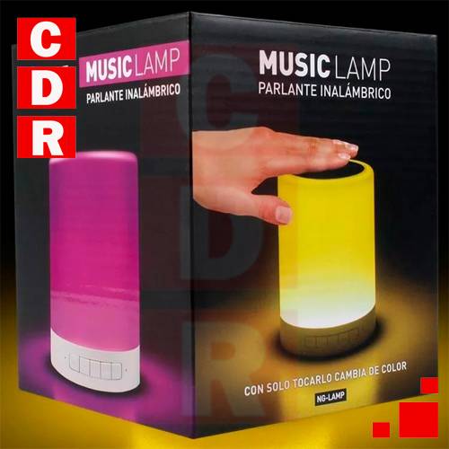 PARLANTE LAMP MUSIC (NG-LAMP) NOGANETPORTATIL/ LAMPARA LED COLORES/ BLUETOOTH 2.1/ EDR/ 3W/ LED TOUCH/ PLUG 3.5MM/ USB/ MANOS LIBRES/ CONTROL DE VOLUMEN
