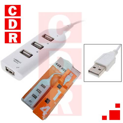 HUB USB 2.0 CON CABLE 55CM