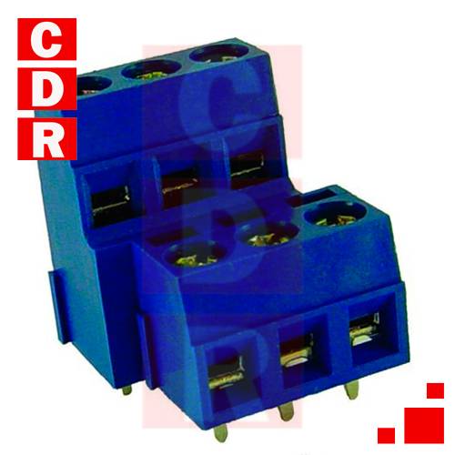 BORNERA APILABLE 6 POLOS 2 PISOS 10A 300VAC