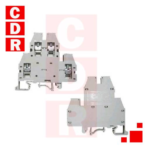 BKND-04 BORNERA DOBLE PISO A TORNILLO P/4.0MM2