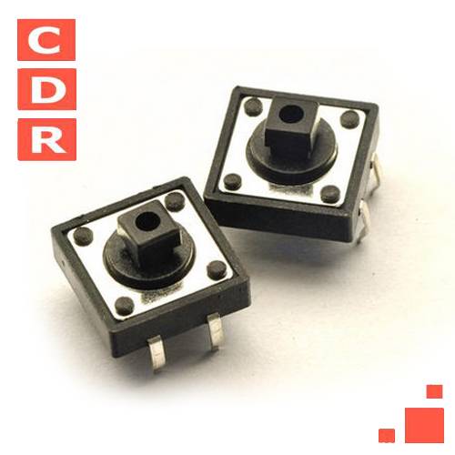 LLAVE TACT SWITCH 12X12X7,3MM 180GF (TVGP01-G73BB)