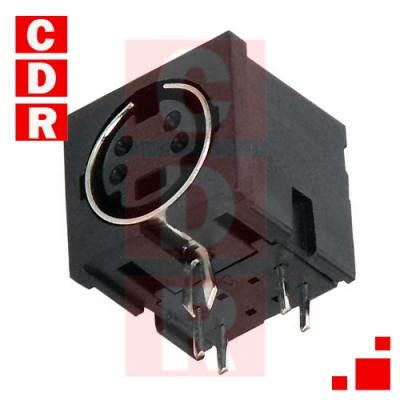 MINI DIN HEMBRA 4 PINES P/CI 