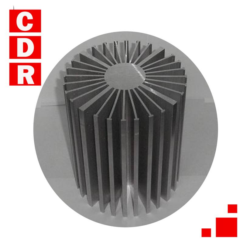 DISIPADOR CIRCULAR DIAMETRO EXTERIOR 160MM DIAMETRO INTERIOR 54.2MM LARGO 4.50CMCANTIDAD DE ALETAS: 24 FINAS Y 4 GRUESAS
