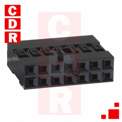 69176-014LF 14 HOUSING RECEPTACULO NEGRO 0,100