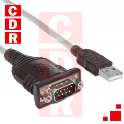 CABLE ADAPTADOR USB A SERIAL RS232 MANHATTAN