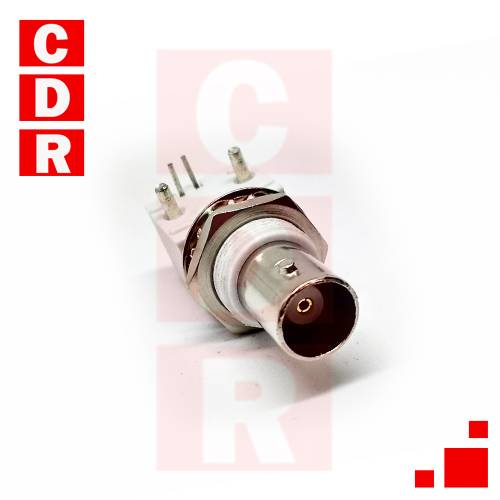 CONECTOR BNC 90° HEMBRA CON TAPA PLÁSTICA, PARA CABLE COAXIL 95/30 DE BAJAS P&Eacute;RDIDAS, IMPEDANCIA 50 OHM
