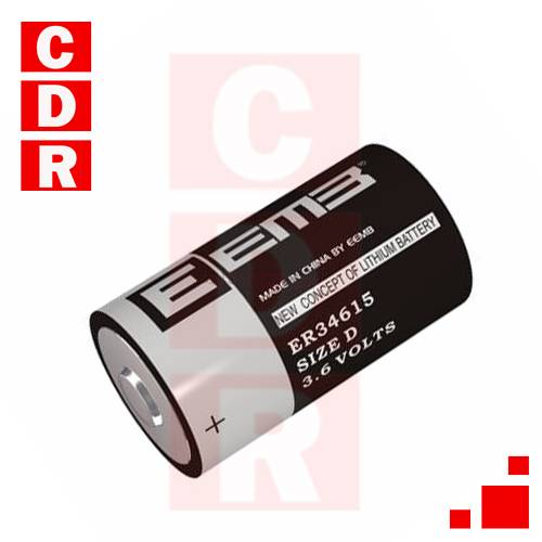 BATERIA 34615 SIZE D 3.6V EEMB C/CABLE