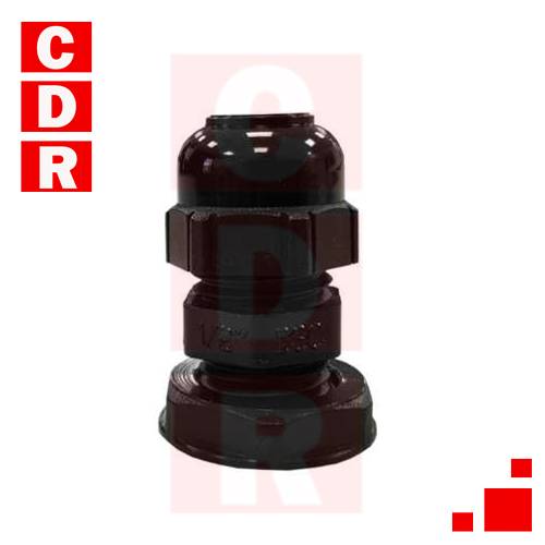 PRENSACABLE PLASTICO CON TUERCA 1/2 CONEXTUBE