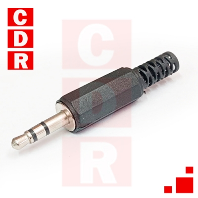 PLUG STEREO 3.5MM C/COLITA FLEXIBLE