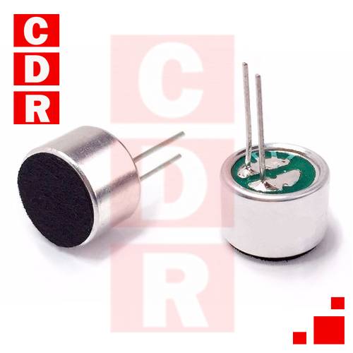 CÁPSULA DE MICRÓFONO ELECTRET D=6.0MM/H=5.0MM -64DB ECM-50P P/C.I.