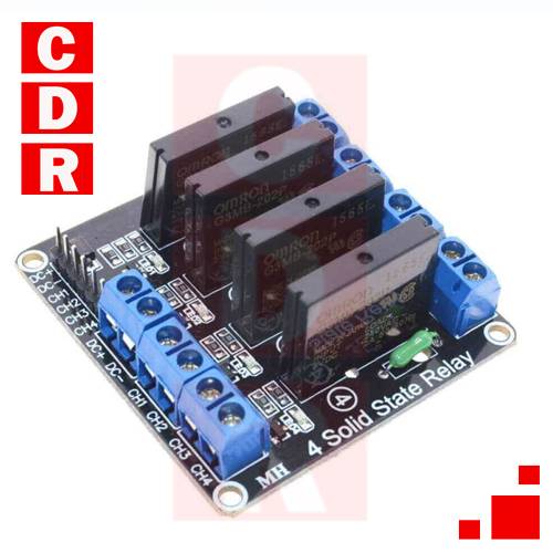 MODULE 4 RELAYS OPTOCOUPLED 5V BORNERA ARDUINO