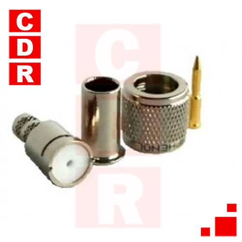 81-196 RFX MINI UHF MACHO P/ CRIMP RG58 CAPTIVE CONTACT 50 OHM