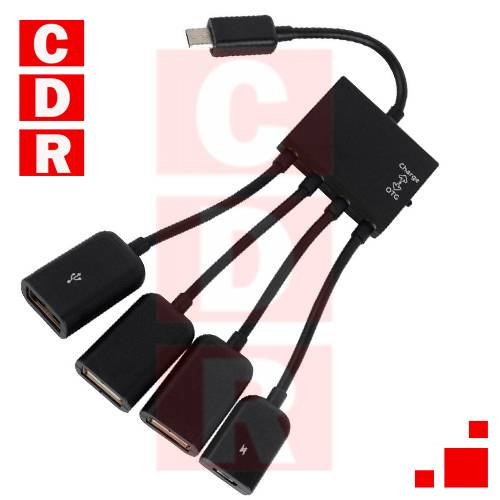 HUB USB 2.0 CON CABLE 20CM
