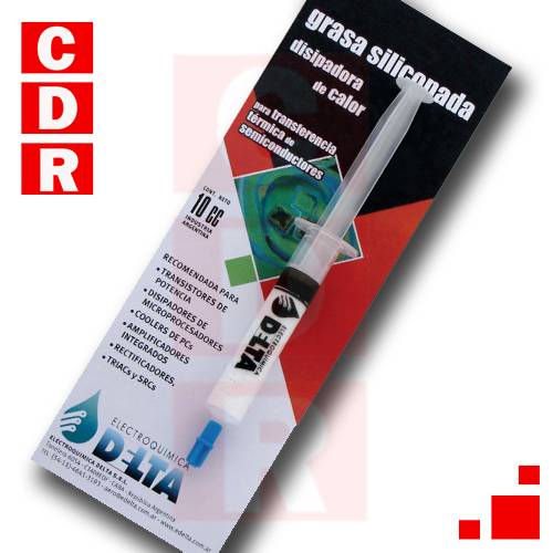 GRASA SILICONADA, JERINGA 10CM3 DELTA