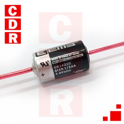 PILA DE LITIO 3.6V 1/2 AA C/TERMINALES ER14250-AX EEMB